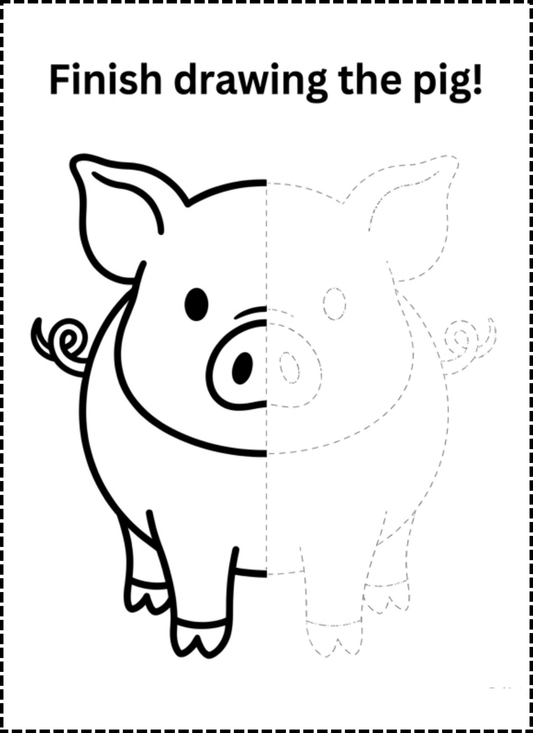 Farm Animals Activity Book for Kids