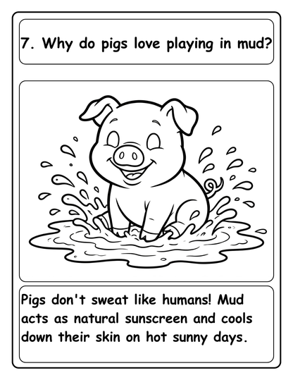 Amazing Whys: 100 Ways coloring pages: About Animals,