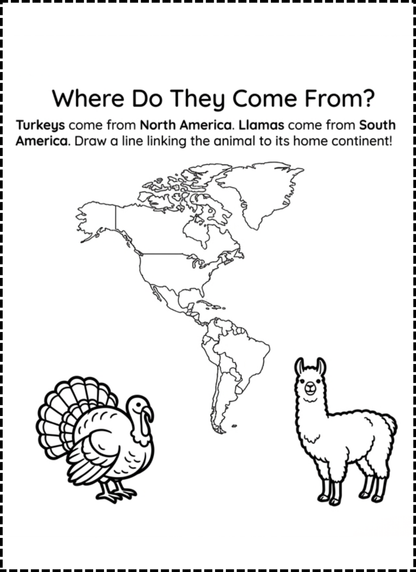 Farm Animals Activity Book for Kids