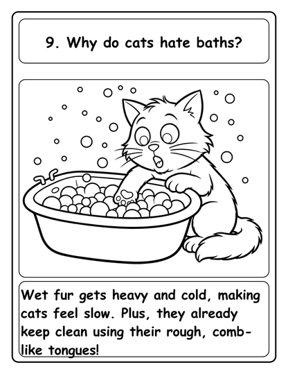 Amazing Whys: 100 Ways coloring pages: About Animals,
