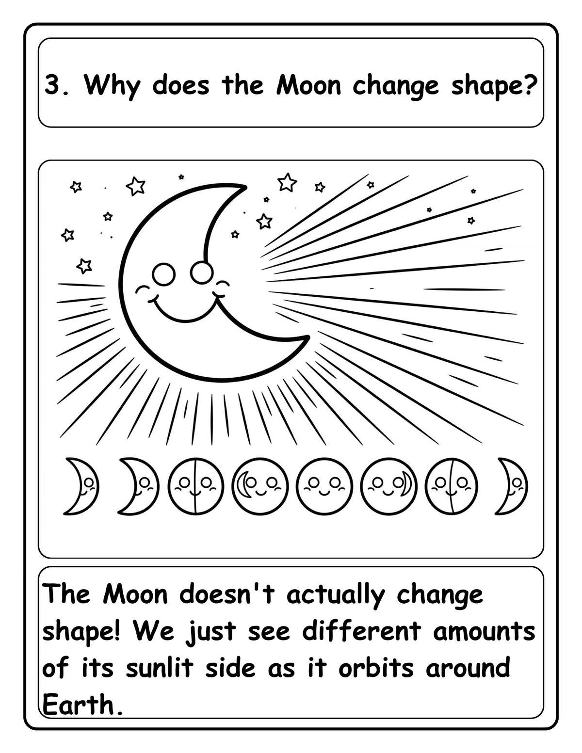 100 Whys About Space: A Curious Kids Coloring Book