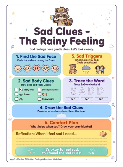 Mindfulness & Focus Activity Workbook for Kids Ages 4-10