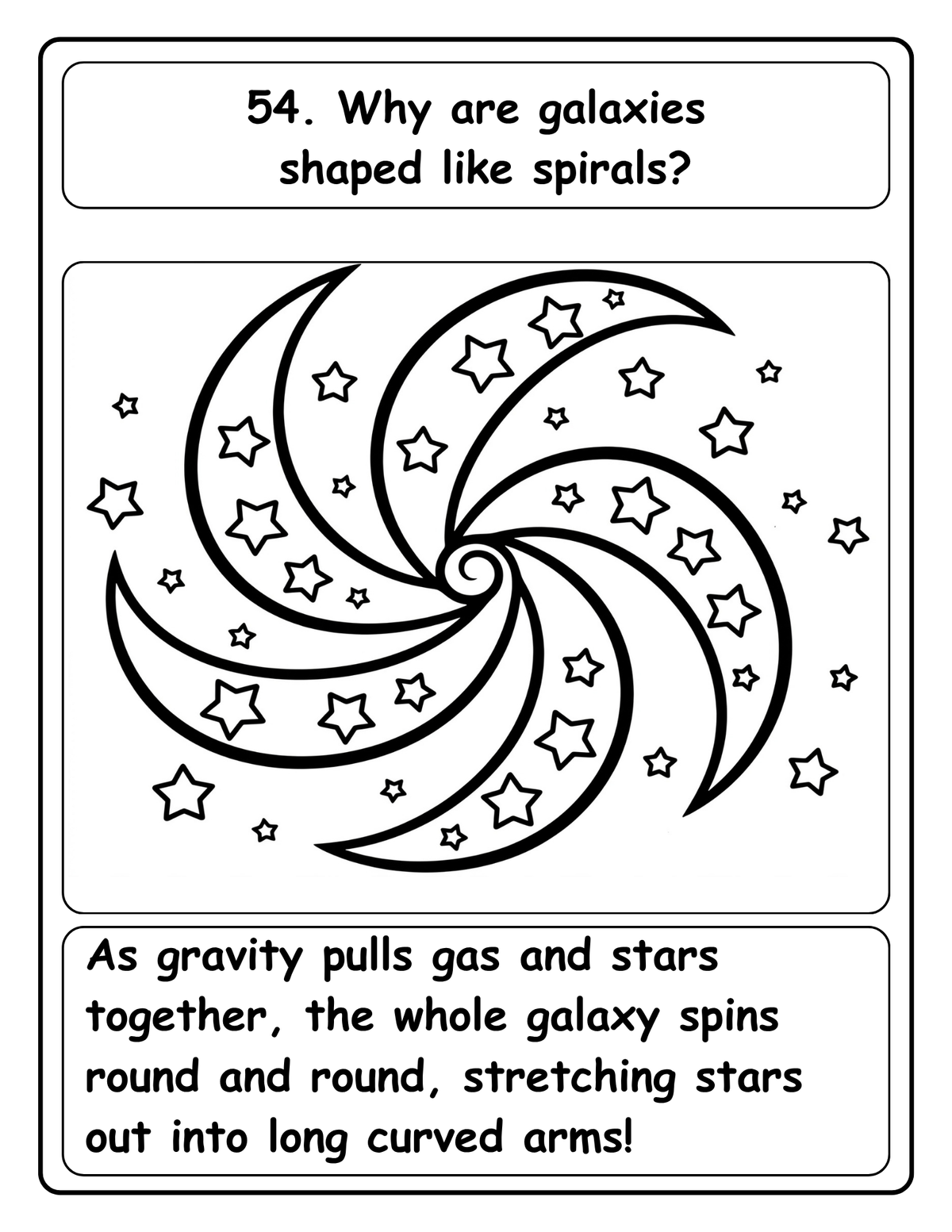 100 Whys About Space: A Curious Kids Coloring Book