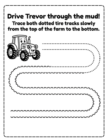 Trace and Snip Cutting Practice Activity Book