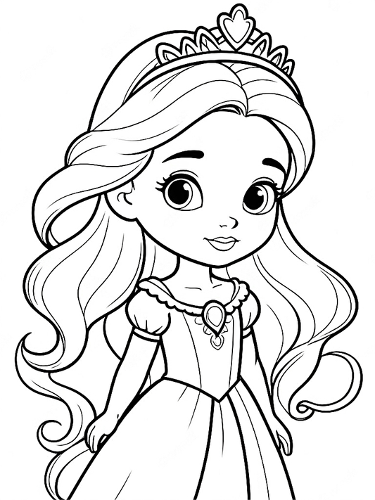 Happy Princess Big Coloring Book