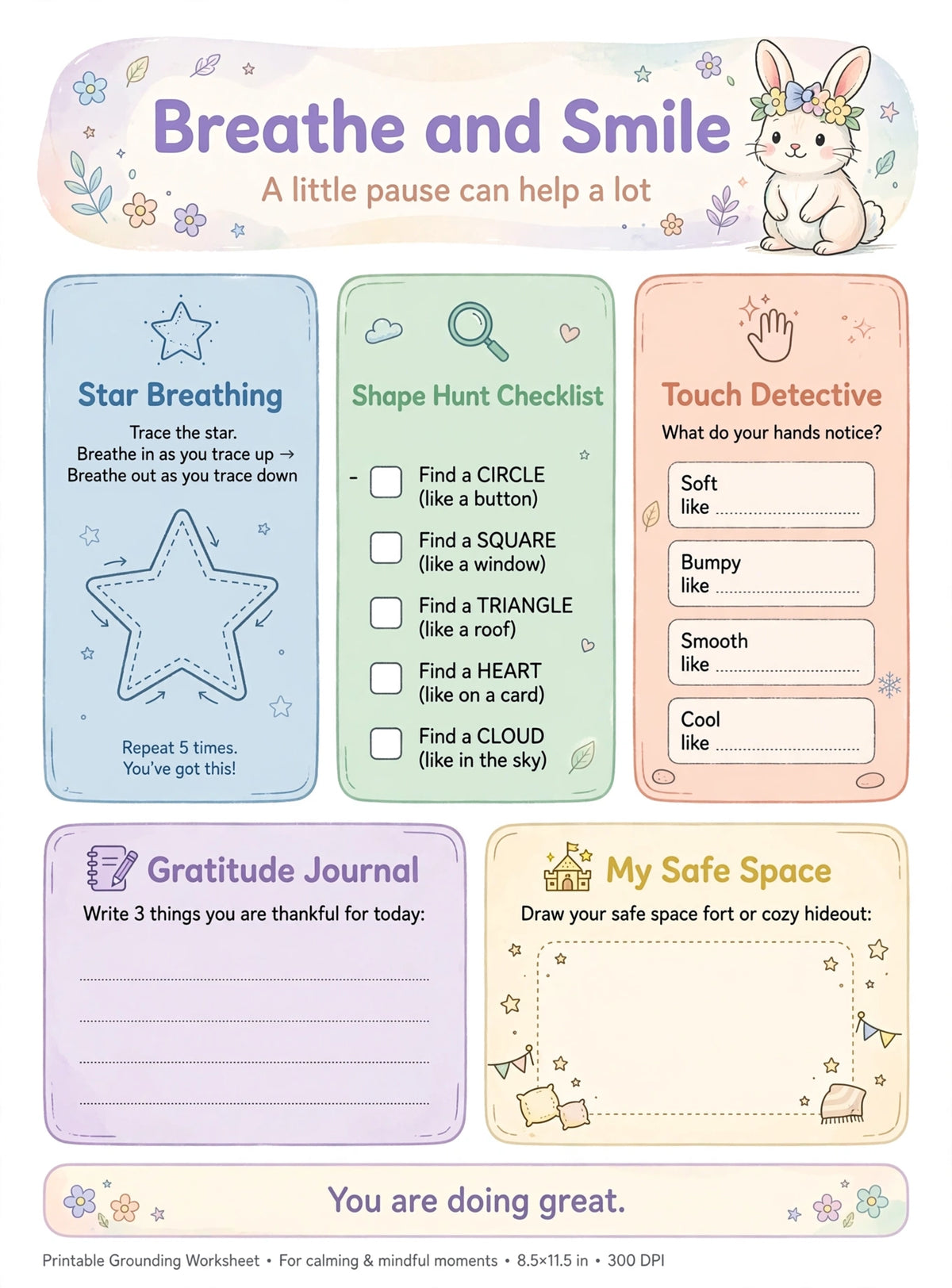 Mindfulness & Focus Activity Workbook for Kids Ages 4-10