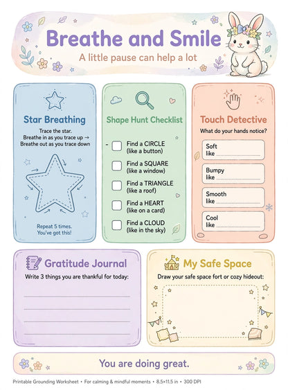 Mindfulness & Focus Activity Workbook for Kids Ages 4-10