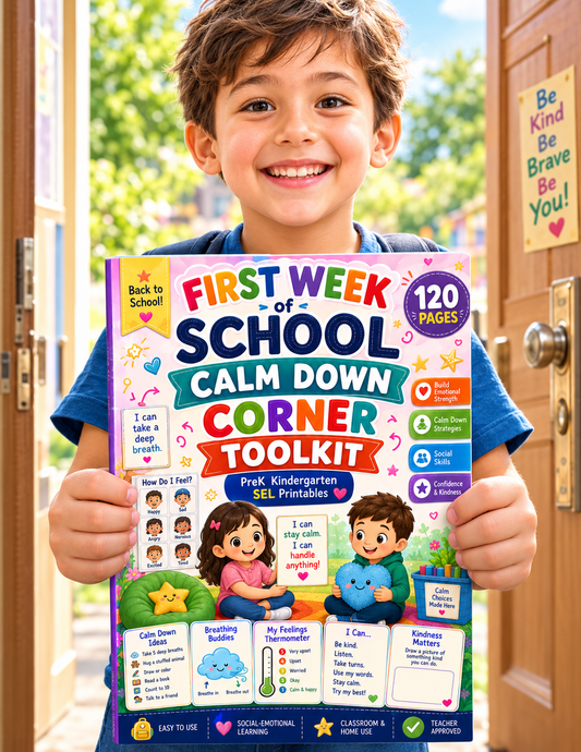 The First Week of School Calm Down Activity Book